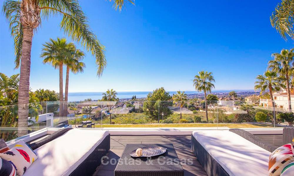 Oogstrelende luxe moderne designer villa met zeezicht te koop in de exclusieve wijk Sierra Blanca - Golden Mile, Marbella 8935