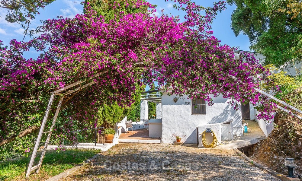 Uniek aanbod! Prachtig landgoed van 5 villa's op een groot perceel te koop, met zeezicht - Mijas, Costa del Sol 9052