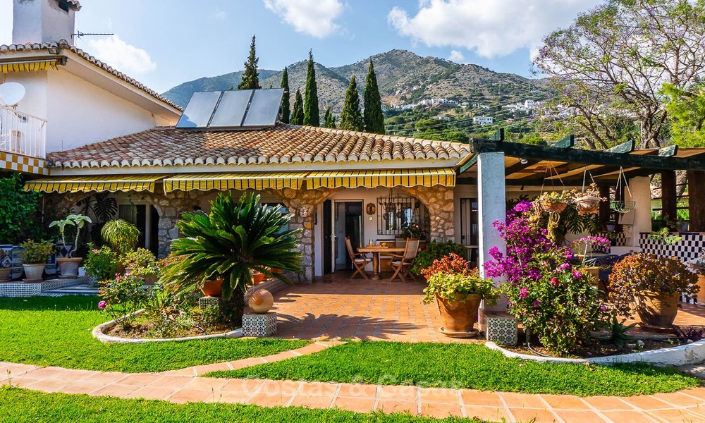 Uniek aanbod! Prachtig landgoed van 5 villa's op een groot perceel te koop, met zeezicht - Mijas, Costa del Sol 8991