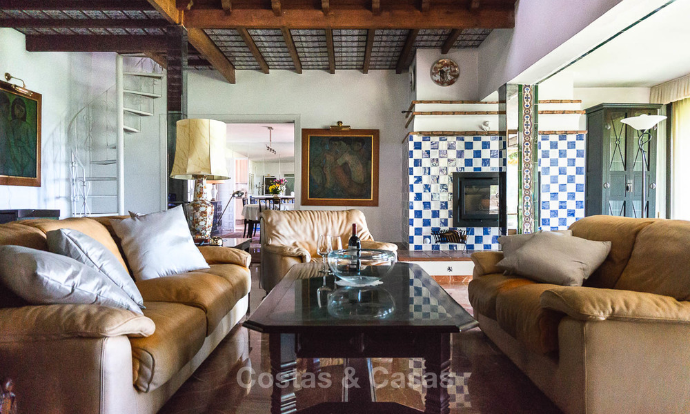 Uniek aanbod! Prachtig landgoed van 5 villa's op een groot perceel te koop, met zeezicht - Mijas, Costa del Sol 8996