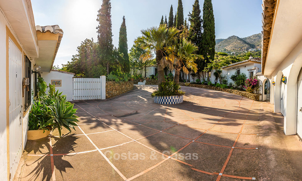 Uniek aanbod! Prachtig landgoed van 5 villa's op een groot perceel te koop, met zeezicht - Mijas, Costa del Sol 9008