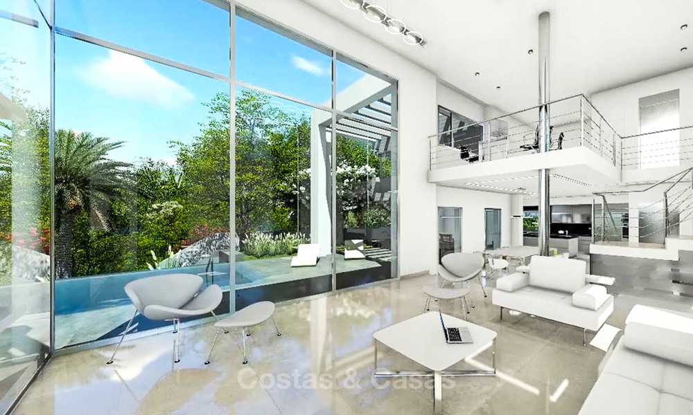 Eco-vriendelijke eigentijdse luxe villa met zeezicht te koop - Benalmadena, Costa del Sol 9221