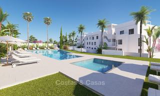 Stijlvolle nieuwe eigentijdse appartementen met zeezicht te koop, op loopafstand van het strand, Estepona, Costa del Sol 9459 
