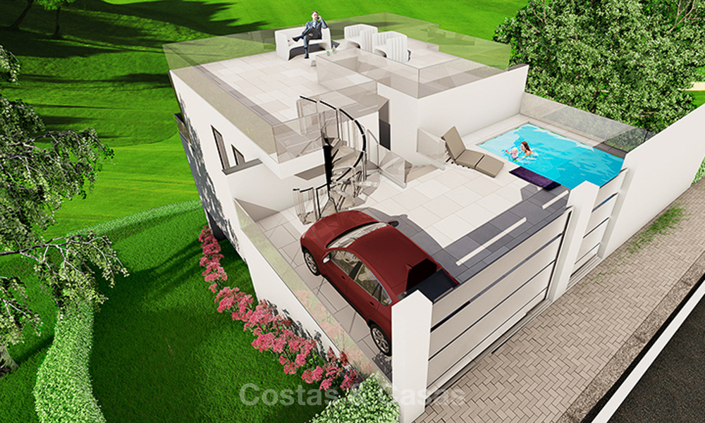 Prachtige nieuwe moderne eigentijdse luxe villa's met zeezicht te koop - Mijas, Costa del Sol 9961