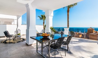 Ruime, moderne luxe appartementen in een nieuw wellness resort te koop, onbelemmerd zeezicht, Manilva, Costa del Sol 10118 