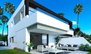 Stijlvolle nieuwe half vrijstaande luxe villa's te koop, New Golden Mile, Marbella - Estepona. Oplevering nakend. Laatste huizen! 9995 