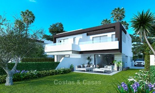 Stijlvolle nieuwe half vrijstaande luxe villa's te koop, New Golden Mile, Marbella - Estepona. Oplevering nakend. Laatste huizen! 9996 