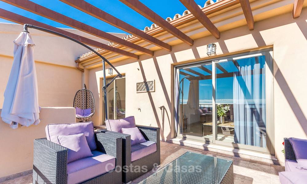 Luxe penthouse appartement met prachtige panoramische zichten op zee en bergen te koop, Benahavis, Marbella 10538