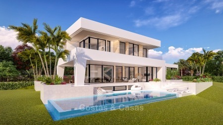 Elegante moderne nieuwbouw villa met adembenemend zeezicht te koop, Mijas, Costa del Sol 10613
