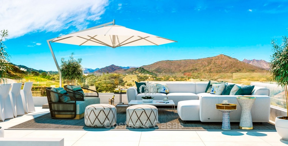 Nieuwe, exclusieve, moderne luxe villa's in een eersteklas golfresort te koop, Mijas, Costa del Sol 11005