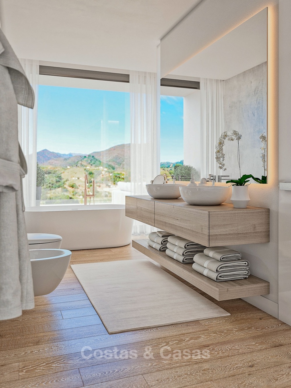 Nieuwe, exclusieve, moderne luxe villa's in een eersteklas golfresort te koop, Mijas, Costa del Sol 11006