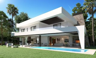 Nieuwe innovatieve luxe villa in moderne stijl te koop, strandzijde Elviria, Marbella 11694 
