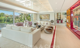 Prestigieuze luxe villa op een uitzonderlijke locatie te koop, eerstelijn golf, zeezicht en instapklaar - Nueva Andalucia, Marbella 57180 