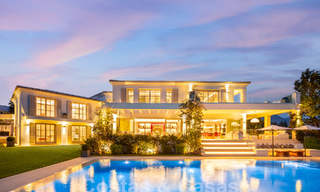 Prestigieuze luxe villa op een uitzonderlijke locatie te koop, eerstelijn golf, zeezicht en instapklaar - Nueva Andalucia, Marbella 57208 