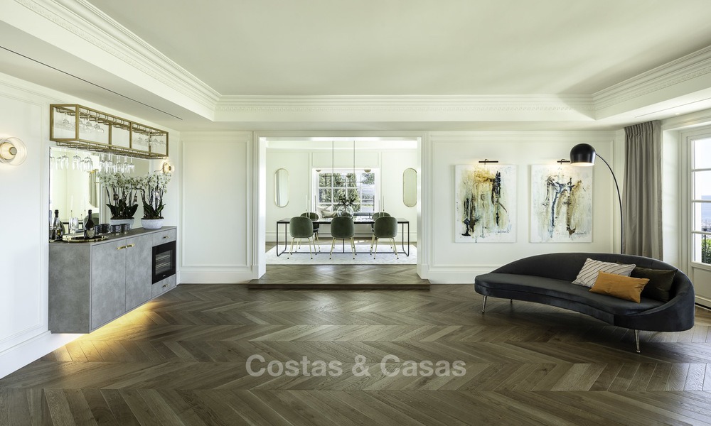 Indrukwekkende en unieke eigentijdse luxe villa met spectaculair zeezicht te koop in Sierra Blanca, Golden Mile, Marbella 12560