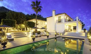 Indrukwekkende en unieke eigentijdse luxe villa met spectaculair zeezicht te koop in Sierra Blanca, Golden Mile, Marbella 12579 
