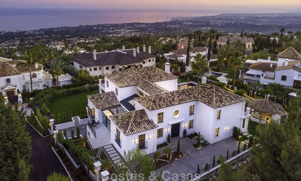 Indrukwekkende en unieke eigentijdse luxe villa met spectaculair zeezicht te koop in Sierra Blanca, Golden Mile, Marbella 12582