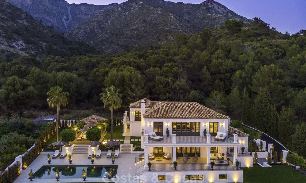 Indrukwekkende en unieke eigentijdse luxe villa met spectaculair zeezicht te koop in Sierra Blanca, Golden Mile, Marbella 12584