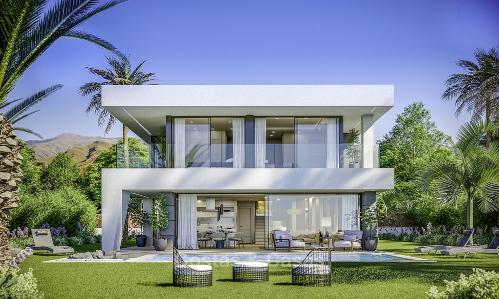 Stijlvolle nieuwe moderne luxe villa's met zeezicht te koop, Manilva, Costa del Sol 12916