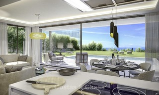 Stijlvolle nieuwe moderne luxe villa's met zeezicht te koop, Manilva, Costa del Sol 12920 
