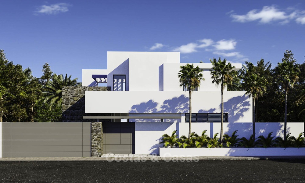 Nieuwe moderne vrijstaande luxe villa's te koop op de New Golden Mile, tussen Marbella en Estepona 13507