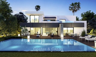 Nieuwe moderne vrijstaande luxe villa's te koop op de New Golden Mile, tussen Marbella en Estepona 13511 