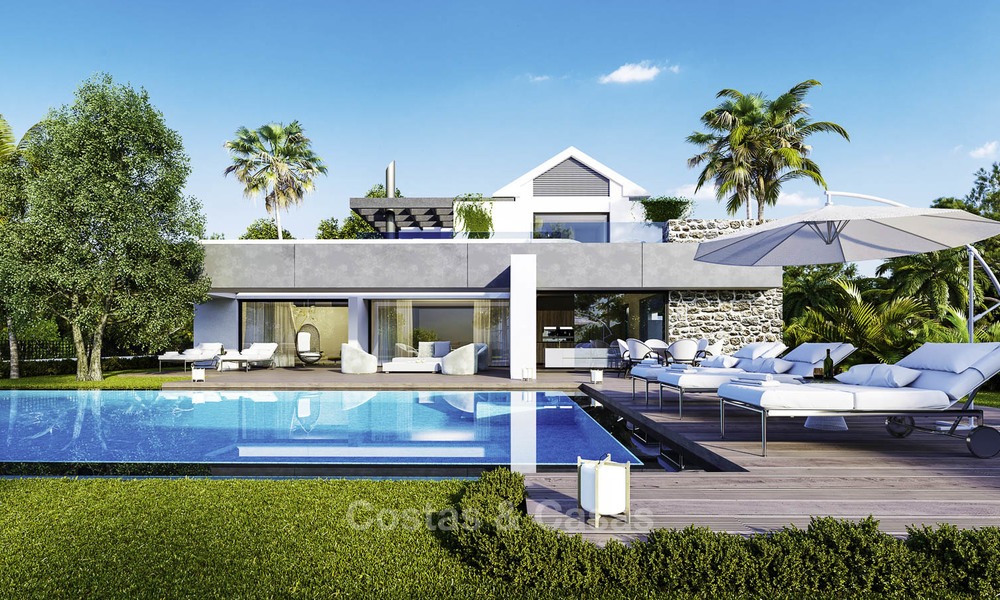 Nieuwe moderne vrijstaande luxe villa's te koop op de New Golden Mile, tussen Marbella en Estepona 13512