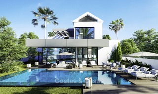 Nieuwe moderne vrijstaande luxe villa's te koop op de New Golden Mile, tussen Marbella en Estepona 13515 