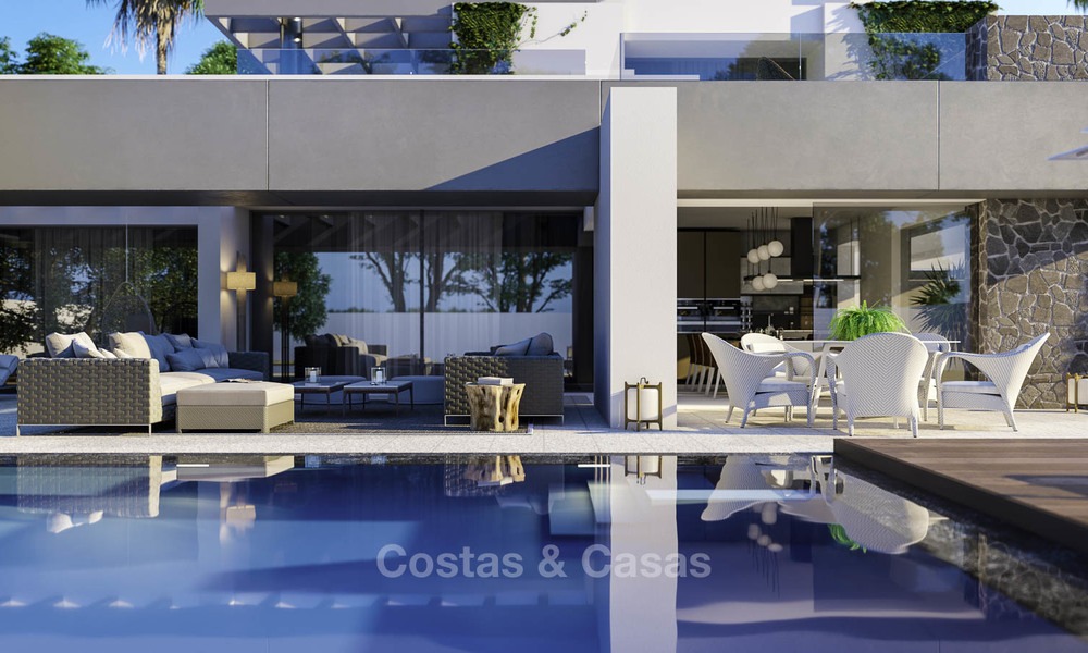 Nieuwe moderne vrijstaande luxe villa's te koop op de New Golden Mile, tussen Marbella en Estepona 13522