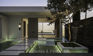 Mooi perceel bouwgrond met goedgekeurde vergunning te koop, direct aan de golfbaan, Nueva Andalucia, Marbella 13822 