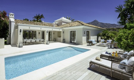 Elegante en luxueuze villa in Mediterrane stijl te koop, volledig gerenoveerd, in Nueva Andalucia's Golfvallei, Marbella 14230