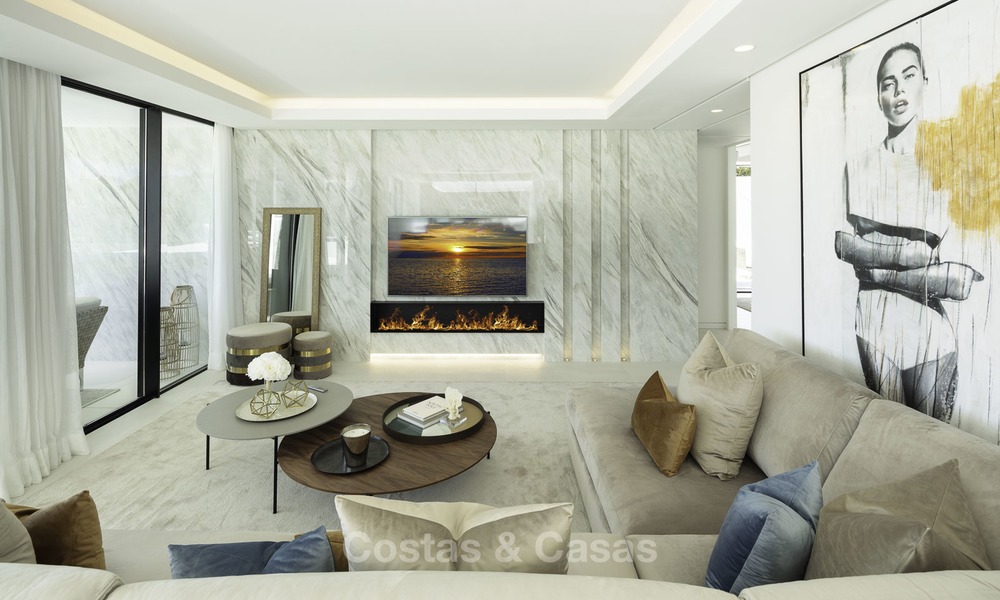 Prachtige volledig gerenoveerde luxe villa te koop, direct aan de golfbaan, Nueva Andalucia, Marbella 14256