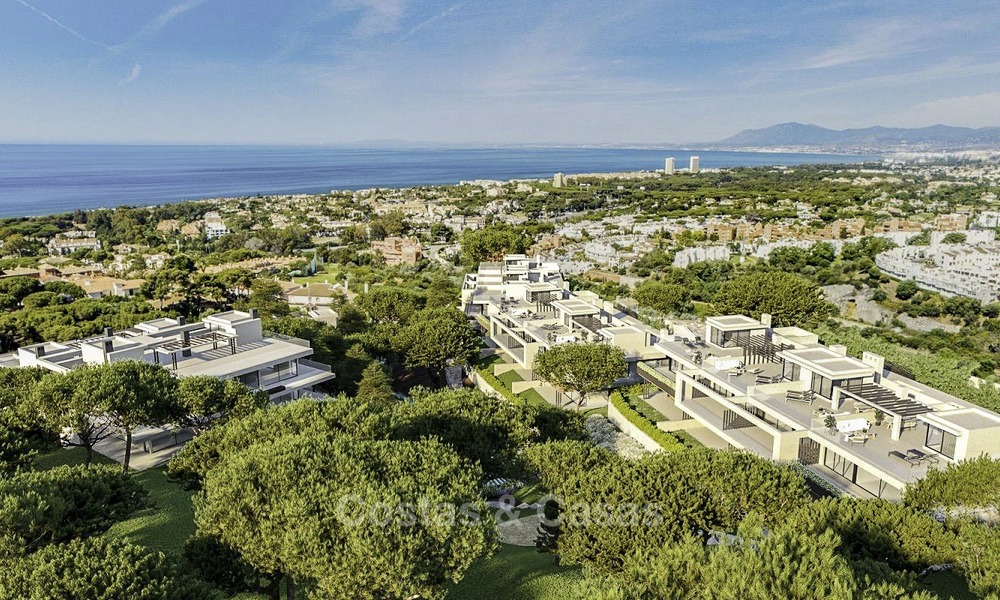 Nieuwe moderne luxe appartementen en penthouses te koop met zeezicht te Cabopino, Oost-Marbella 14303