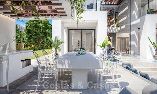 Gloednieuwe moderne eigentijdse luxe villa's te koop, direct aan de golfbaan op de New Golden Mile, tussen Marbella en Estepona 33610 