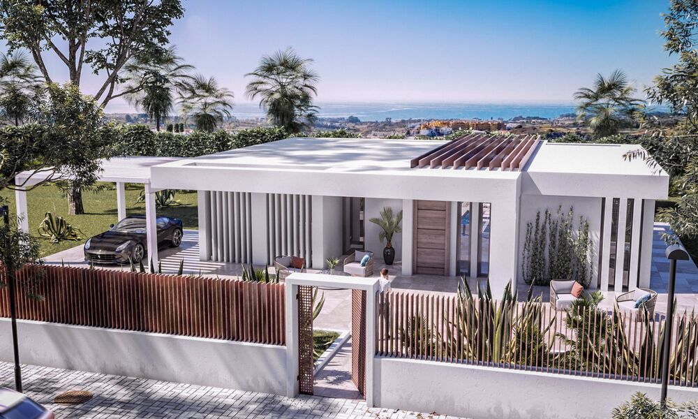 Gloednieuwe moderne eigentijdse luxe villa's te koop, direct aan de golfbaan op de New Golden Mile, tussen Marbella en Estepona 33623