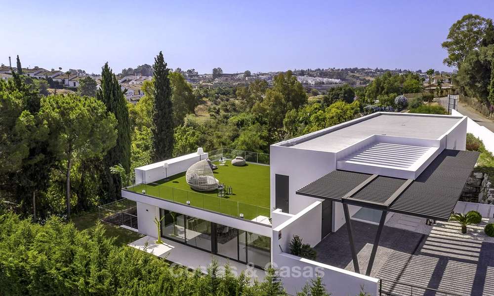 Gloednieuwe moderne villa te koop, instapklaar, dichtbij San Pedro centrum, in Benahavis - Marbella 14626