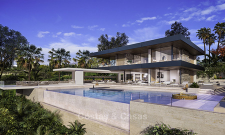 Nieuwe modern-hedendaagse luxe villa met panoramisch zeezicht te koop, in een exclusief golf resort in Marbella - Benahavis 14865