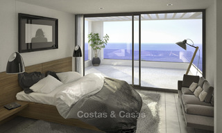 Gloednieuwe exclusieve villa's in eigentijdse stijl te koop, met prachtig uitzicht op zee en de bergen, Mijas, Costa del Sol 15197 