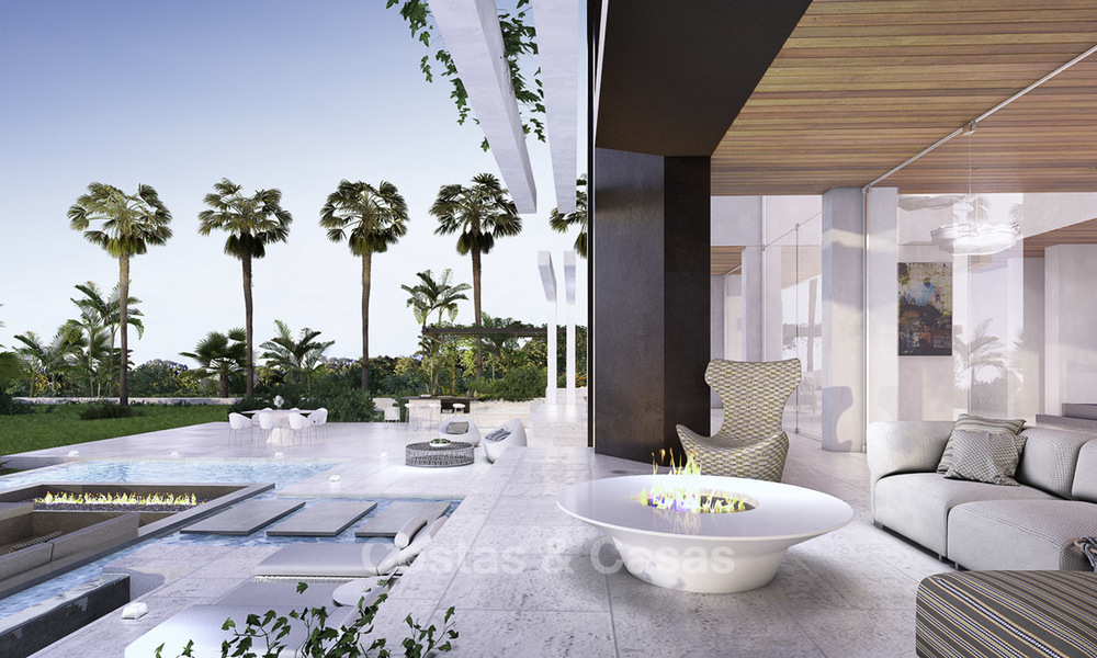Nieuwe, moderne luxe villa in hedendaagse stijl te koop, in een golf urbanisatie tussen Marbella en Estepona 15285