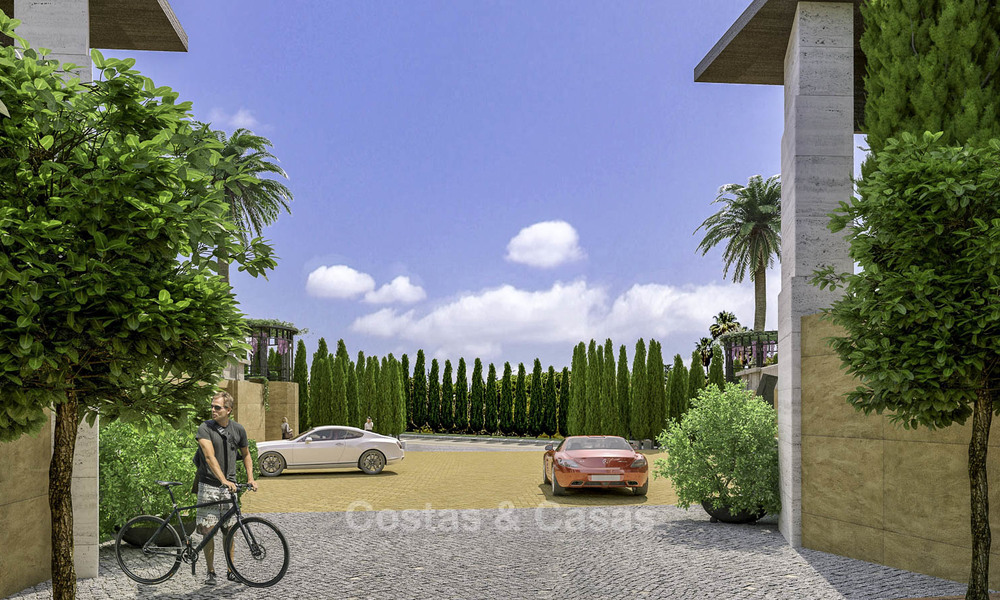 Nieuwe supergrote moderne luxe villa's te koop, op loopafstand van Puerto Banus op de Golden Mile in Marbella 15304