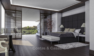 Nieuwe supergrote moderne luxe villa's te koop, op loopafstand van Puerto Banus op de Golden Mile in Marbella 15305 