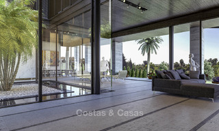 Nieuwe supergrote moderne luxe villa's te koop, op loopafstand van Puerto Banus op de Golden Mile in Marbella 15307 
