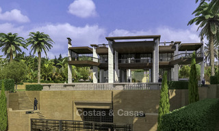 Nieuwe supergrote moderne luxe villa's te koop, op loopafstand van Puerto Banus in Nueva Andalucia in Marbella 15315 
