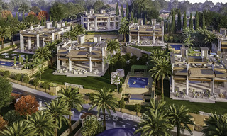 Nieuwe supergrote moderne luxe villa's te koop, op loopafstand van Puerto Banus op de Golden Mile in Marbella 15317 