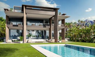Nieuwe supergrote moderne luxe villa's te koop, op loopafstand van Puerto Banus op de Golden Mile in Marbella 29466 