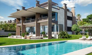 Nieuwe supergrote moderne luxe villa's te koop, op loopafstand van Puerto Banus op de Golden Mile in Marbella 29468 
