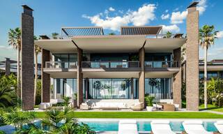 Nieuwe supergrote moderne luxe villa's te koop, op loopafstand van Puerto Banus in Nueva Andalucia in Marbella 29469 