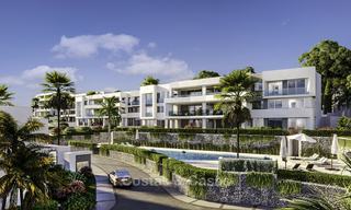 Nieuwe luxueuze appartementen direct aan de golfbaan te koop, met prachtig zee- en golfzicht, Oost-Marbella 16764 