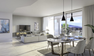 Nieuwe luxueuze appartementen direct aan de golfbaan te koop, met prachtig zee- en golfzicht, Oost-Marbella 16768 