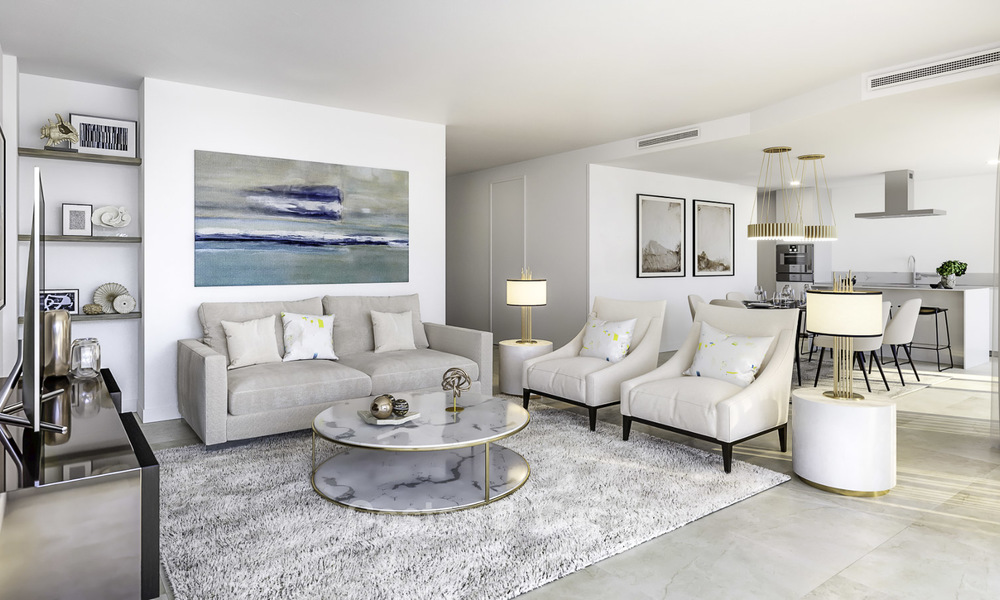 Nieuwe luxueuze appartementen direct aan de golfbaan te koop, met prachtig zee- en golfzicht, Oost-Marbella 16780